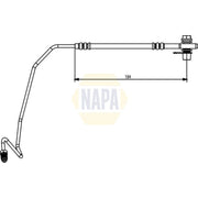 NAPA Brake Hydraulic Hose Line outer NBH1129