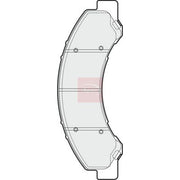 Apec Front Brake Pad Set PAD1889