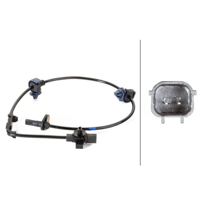 Hella ABS Wheel Speed Sensor Front fits Honda Civic VIII 2006-2012 1.4