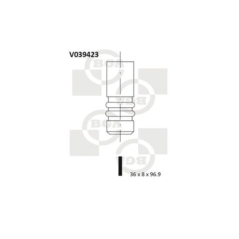 BGA Engine Intake Valve 36mm Head V039423