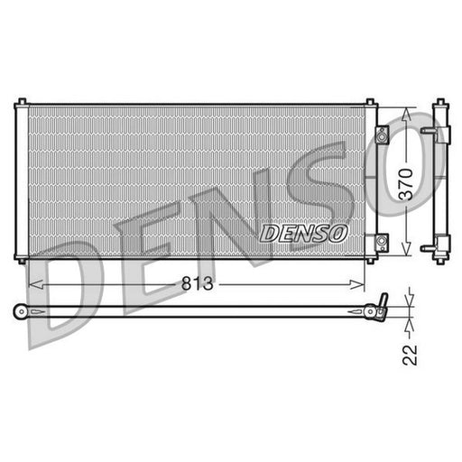 Denso Air Conditioning Condenser fits Ford Transit 2000-2014 2.0 2.2 2.3 2.4