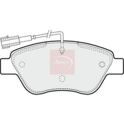 Apec Front Brake Pad Set fits Fiat Bravo II 2007-2014 1.4