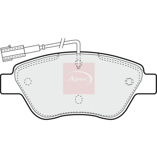 Apec Front Brake Pad Set fits Fiat Bravo II 2007-2014 1.4