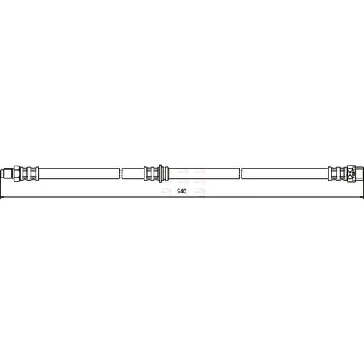 Apec Brake Hydraulic Hose Line Rear HOS3591