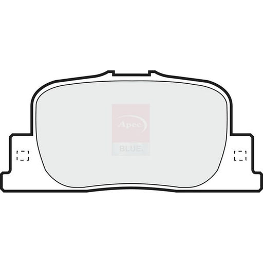 Apec Rear Brake Pad Set fits Toyota Opa 2000-2005 1.8 2.0