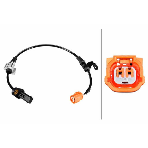 Hella ABS Wheel Speed Sensor Rear fits Honda Accord VII 2003-2008 2.0 2.2 2.4