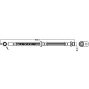 Abtex Brake Hydraulic Hose Line Front Left fits Toyota Yaris 1999-2005 1.0 1.4