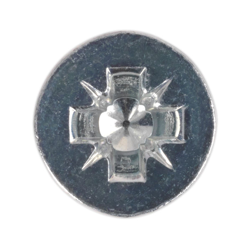 Sealey Machine Screw M8 x 20mm Countersunk Pozi Zinc Pack of 50 MSC820 Sealey - Dynamic Drive