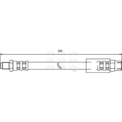 Apec Brake Hydraulic Hose Line Rear HOS3393