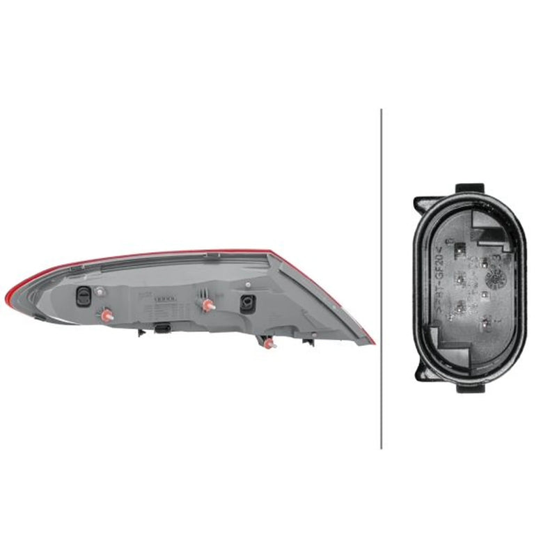 Hella Tail Light / Lamp LED Right fits Mercedes-Benz C-Class 2015-2023