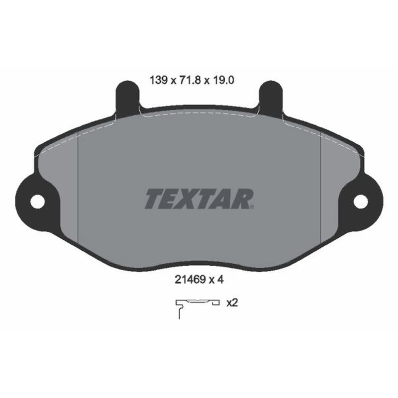 Textar Front Brake Pad Set 2146902