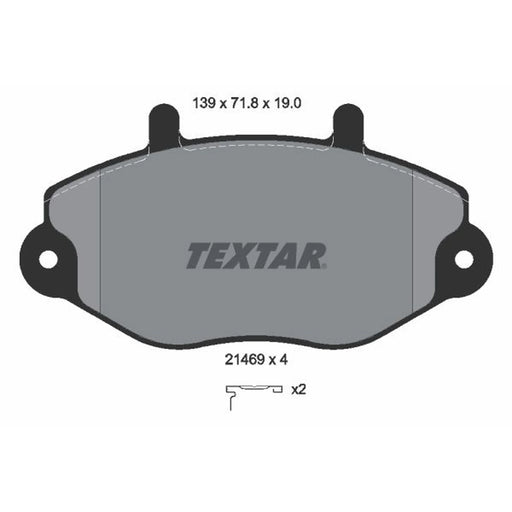 Textar Front Brake Pad Set 2146902