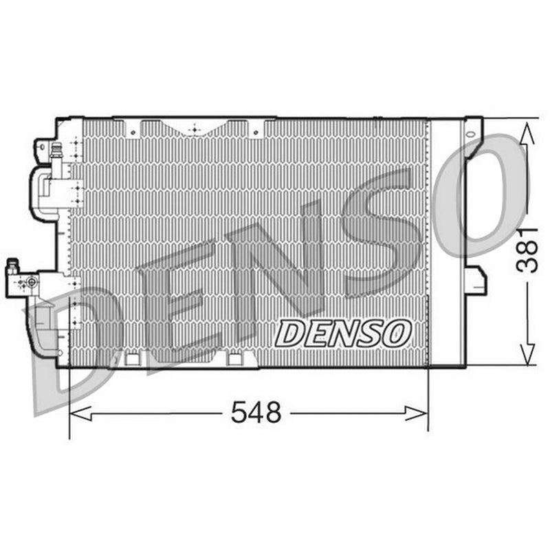Denso Air Conditioning Condenser fits Opel Astra F Classic 1998-2005 1.6