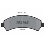 Textar Front Brake Pad Set 2366301
