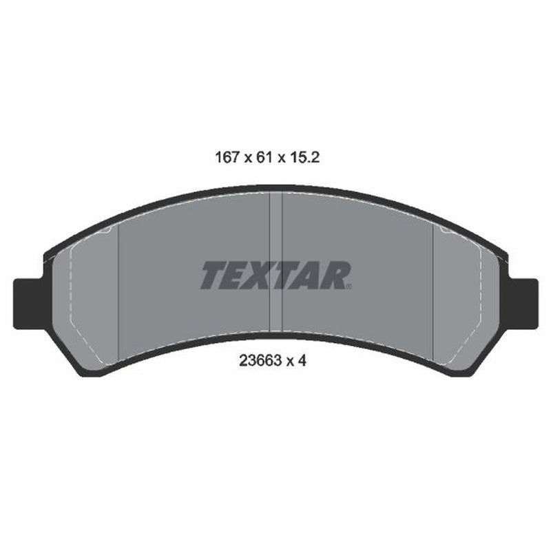 Textar Front Brake Pad Set 2366301
