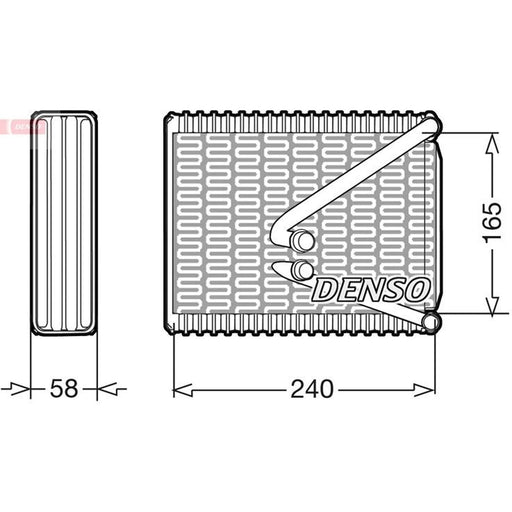 Denso Air Conditioning Evaporator fits Fiat Punto 2003-2012 1.2 1.3 1.4 1.9