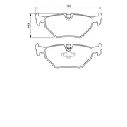 Bosch Front & Rear Pads fits Saab 9-5 1997-2009 1.9 2.0 2.2 2.3 3.0