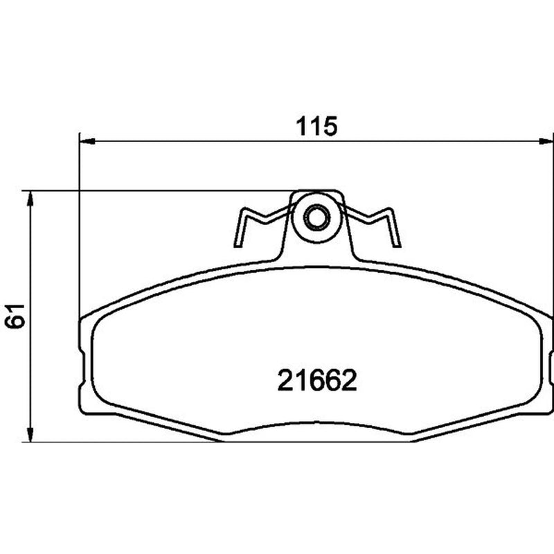 Mintex Front Brake Pad Set fits Skoda Favorit 1989-1994 1.3