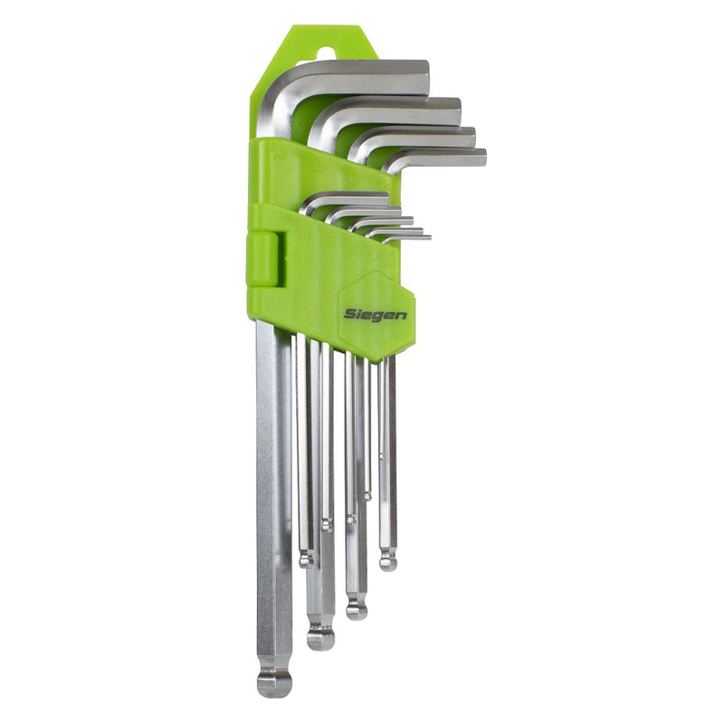 Siegen Siegen Long Ball-End Hex Key Set 9pc S01260 Siegen - Dynamic Drive