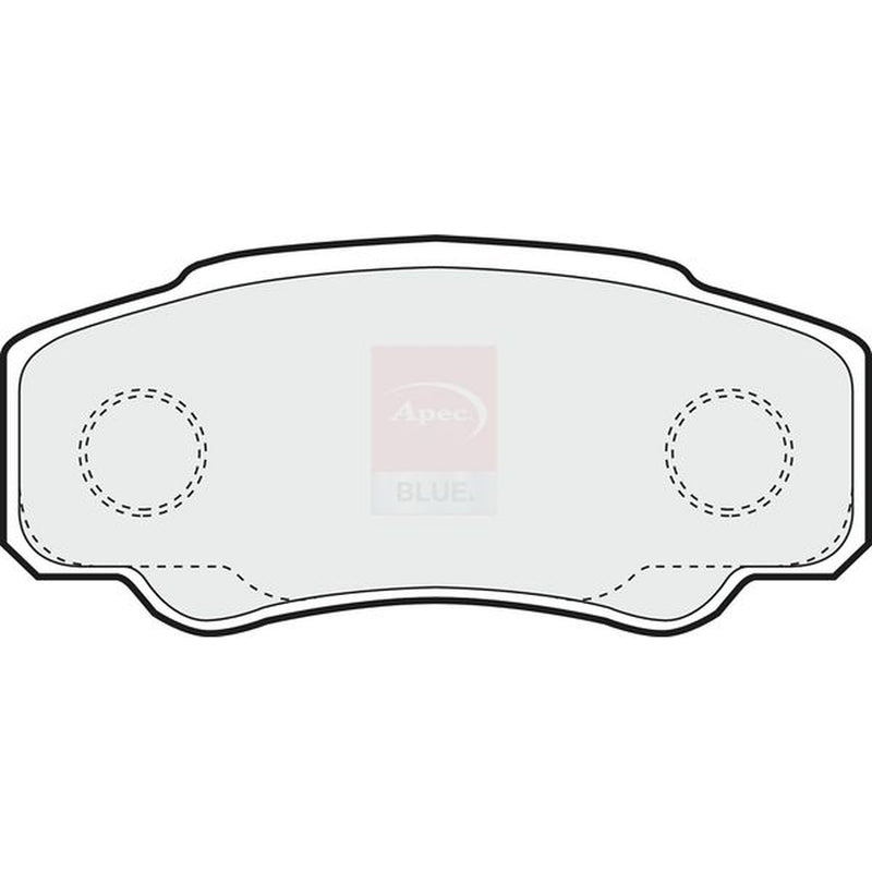 Apec Rear Brake Pad Set fits Citroën Relay II 2002-2006 2.0 2.2 2.8