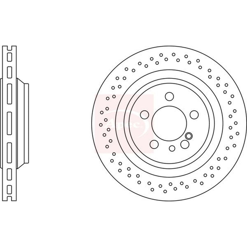 Apec / Brake Discs fits Mercedes-Benz S-Class 2002-2006 215.374 220.074 220.174