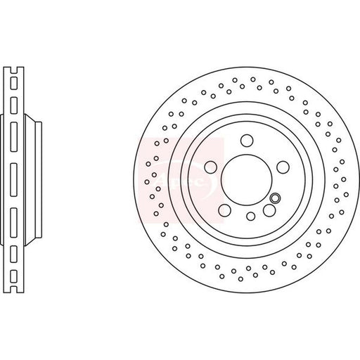 Apec / Brake Discs fits Mercedes-Benz S-Class 2002-2006 215.374 220.074 220.174