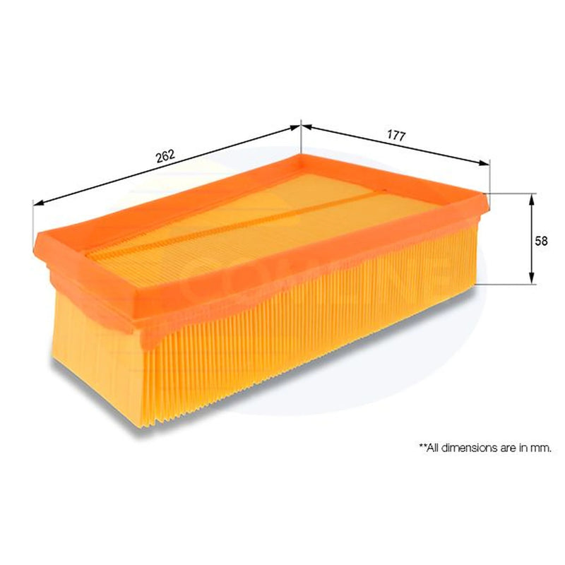 Comline Engine Air Filter fits Infiniti Q30 2015 on 1.6 2.0