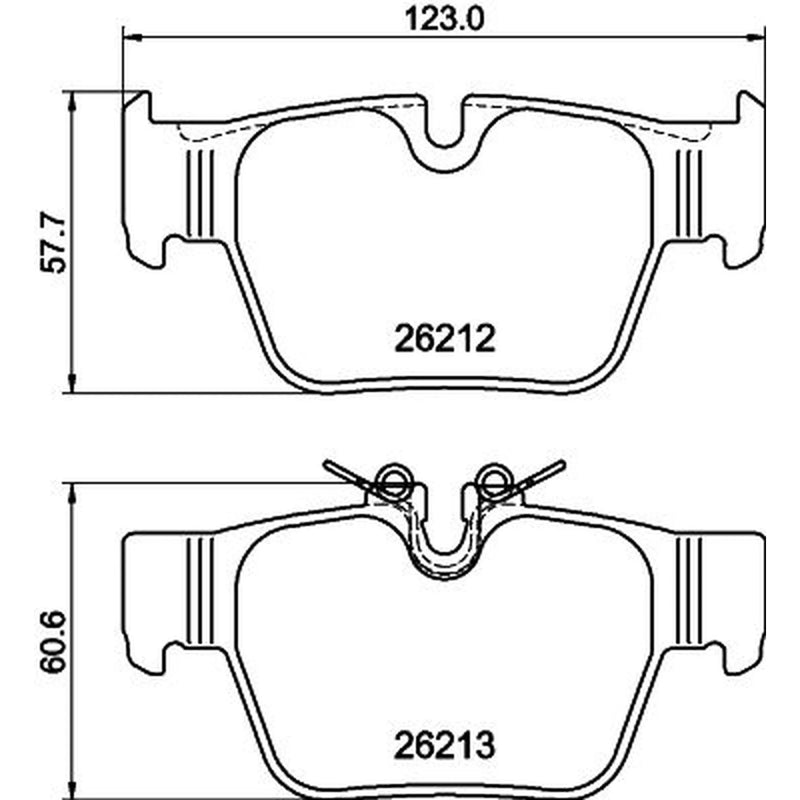 Mintex Rear Brake Pad Set fits BMW 1 2019 on