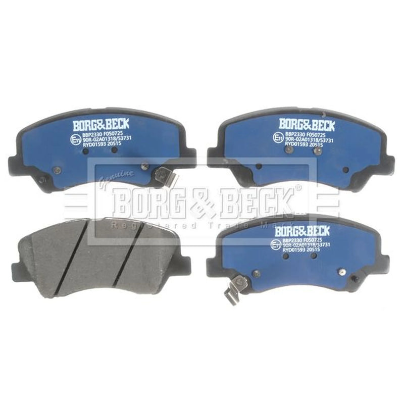 Borg & Beck Front & Rear Brake Discs & Pads fits Kia Rio III 2011-2017
