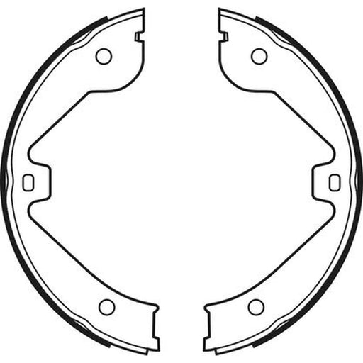 Abtex Brake Shoe Set Axle Kit fits Audi Q7 2006-2015 3.0 3.6 4.2 6.0