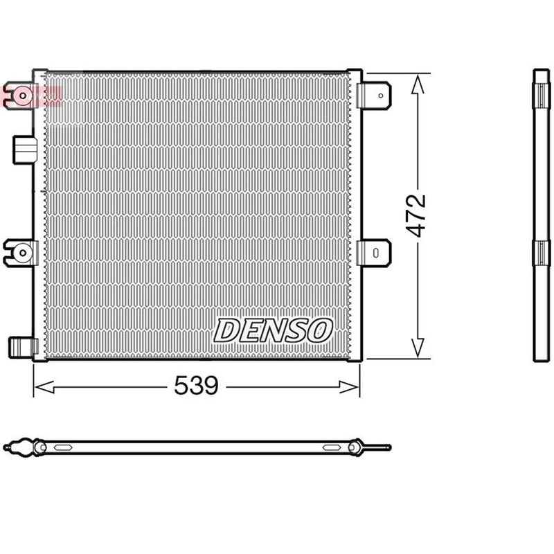 Denso Air Conditioning Condenser fits Renault Trucks D 2013 on