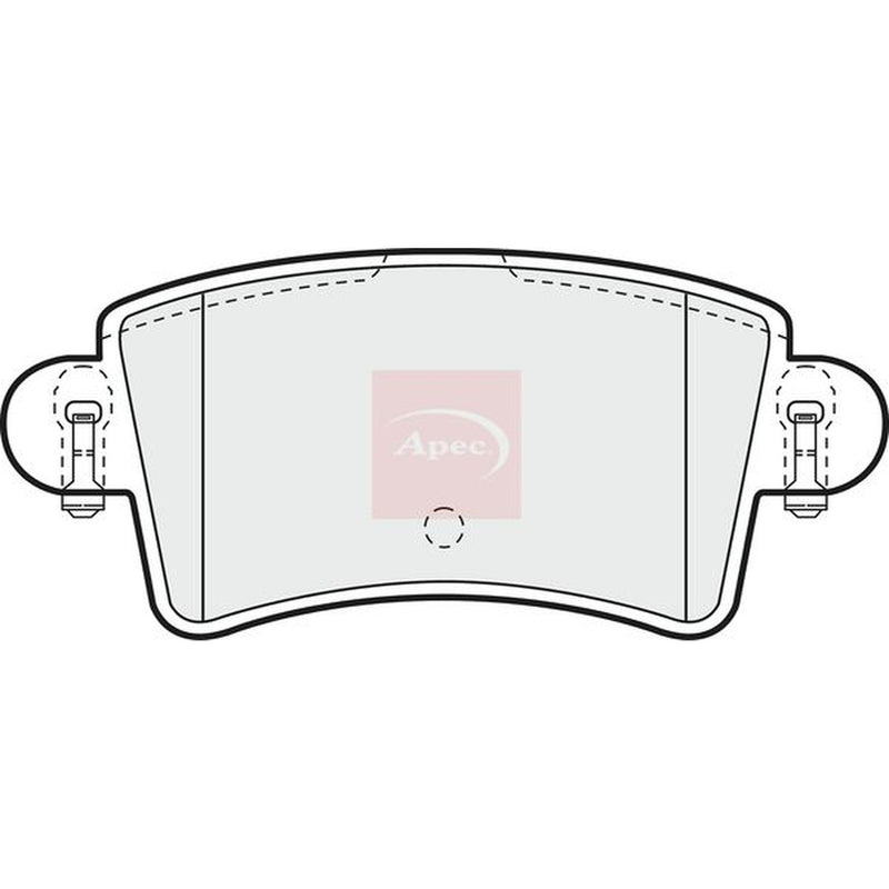 Apec Rear Brake Pad Set fits Nissan Interstar 2002-2006