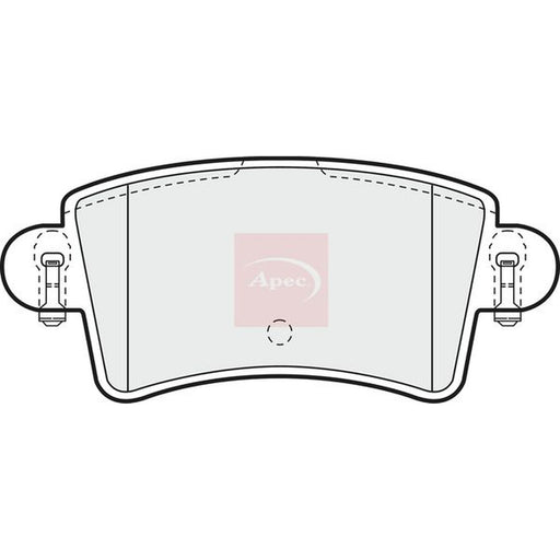Apec Rear Brake Pad Set fits Nissan Interstar 2002-2006