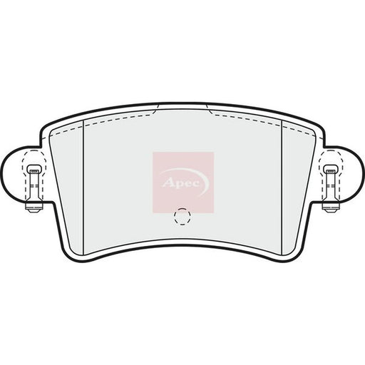 Apec Rear Brake Pad Set PAD1197