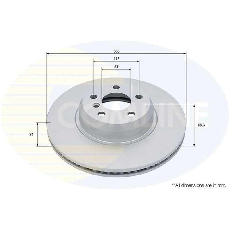 Comline Front & Rear Brake Discs & Pads fits BMW 5 2017-2020