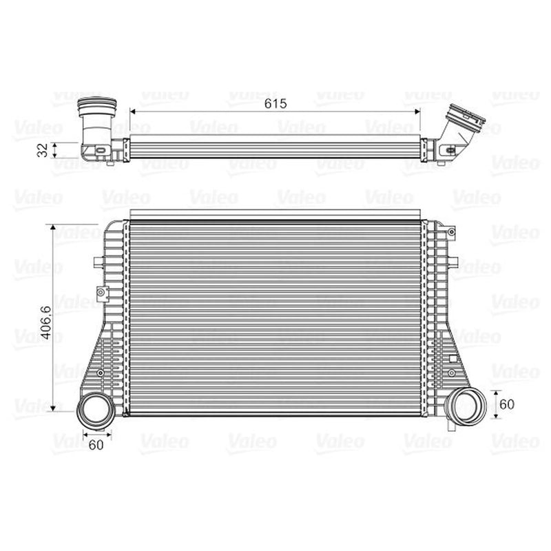 Valeo Intercooler (Charge Air Cooler) 818795