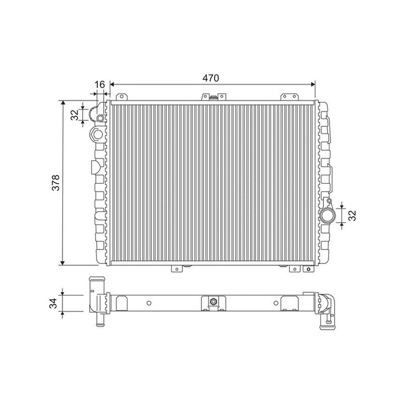 Valeo Engine Radiator 883863
