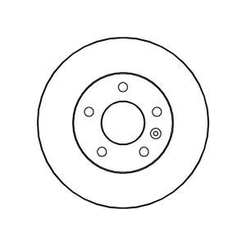 Abtex 2 x Solid Rear Brake Discs BD827S-x2