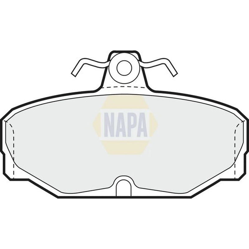 NAPA Rear Brake Pad Set fits Ac Ace 1995-2000 4.6 4.9