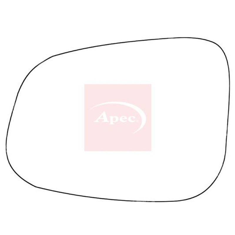 Apec Exterior Wing Mirror Glass Left fits Daimler Super Eight 2005-2009 4.2