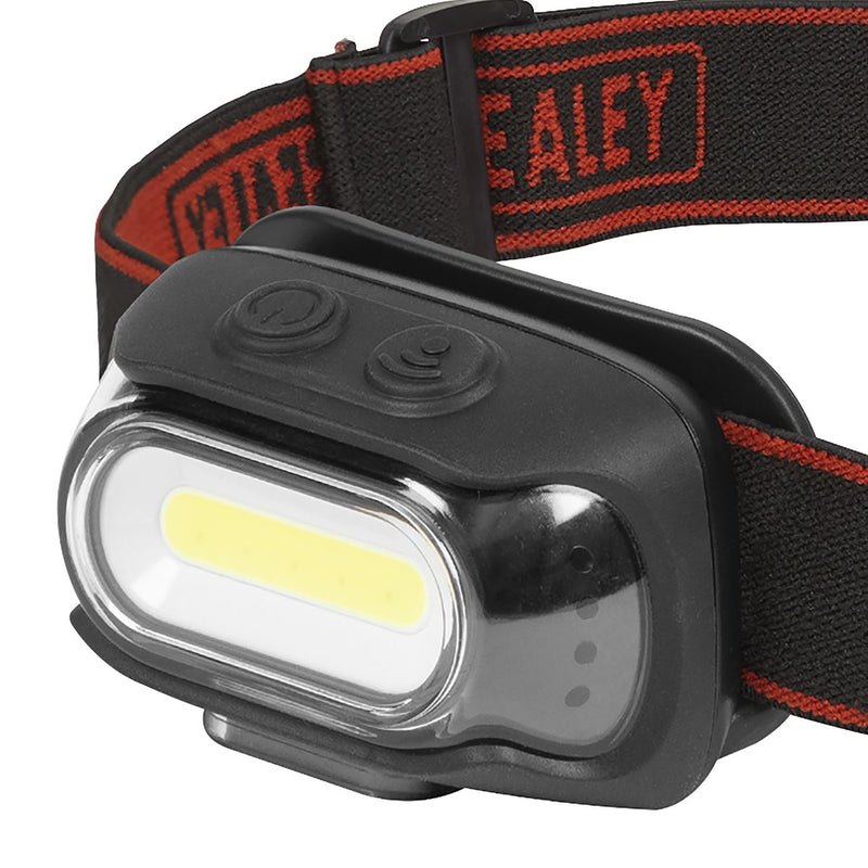 Sealey Rechargeable Head Torch with Auto-Sensor 8W COB LED HT08R Sealey - Dynamic Drive