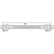 Borg & Beck Brake Hydraulic Hose Line Rear Right BBH6414