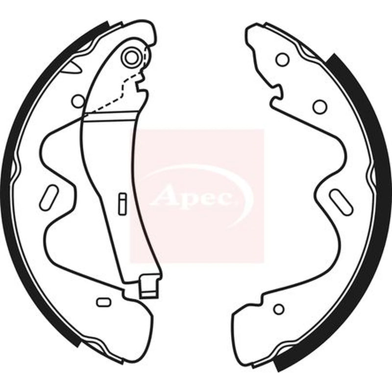 Apec Brake Shoe Set Axle Kit SHU682