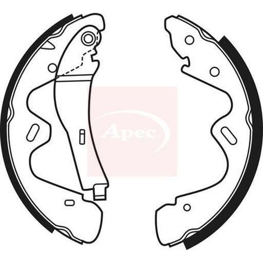 Apec Brake Shoe Set Axle Kit fits Nissan Cabstar E 2002-2004 95.32