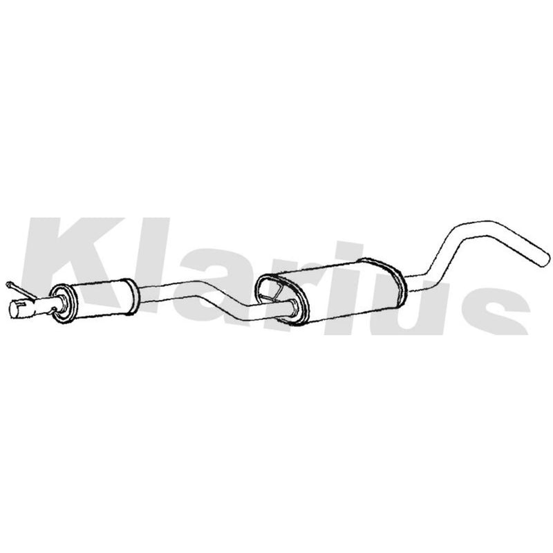 Klarius Box With Centre Pipe Centre fits Mazda 3 2003-2009 2.0