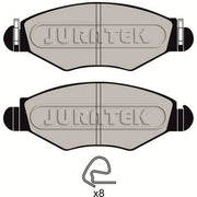 Juratek Front Brake Pad Set fits Peugeot 206 1998-2012 1.1 1.4 1.6 1.9