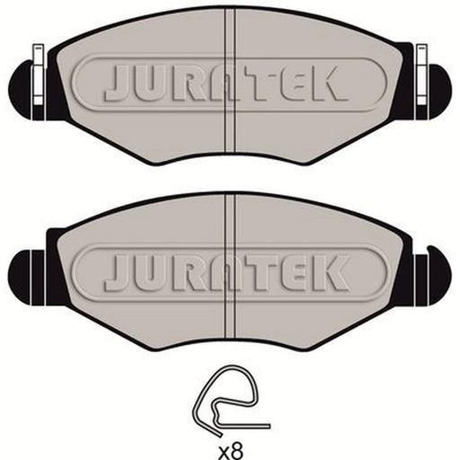 Juratek Front Brake Pad Set fits Peugeot 206 1998-2012 1.1 1.4 1.6 1.9