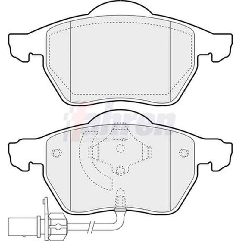 Fahren Front & Rear Brake Discs & Pads fits Skoda Superb I 2001-2008 1.8 1.9 2.0
