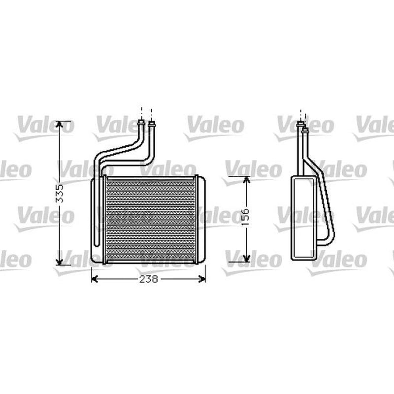 Valeo Heater Matrix Core Heat Exchanger 812275