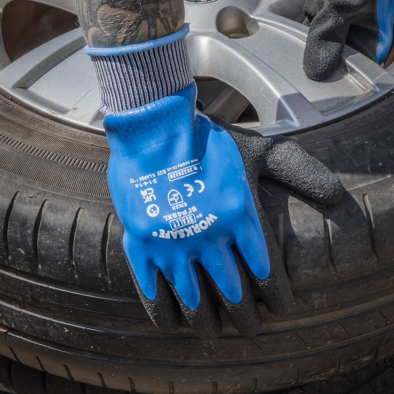 Worksafe Worksafe Waterproof Latex Gloves, X-Large - Box of 120 Pairs Worksafe - Dynamic Drive